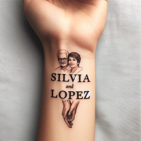 Grandchildren Name Tattoo ideas