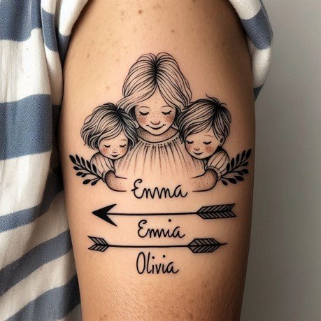 Grandchildren Tattoo Ideas