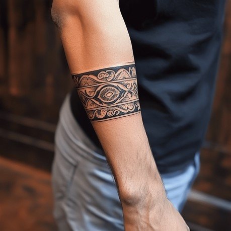 Forearm Armband Tattoo