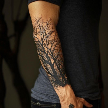 Forest Arm Tattoo