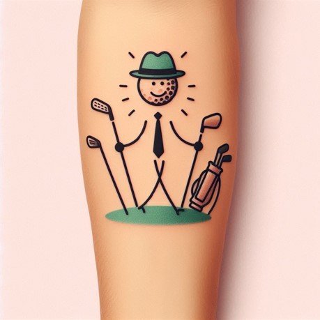 Funny Golf Tattoos