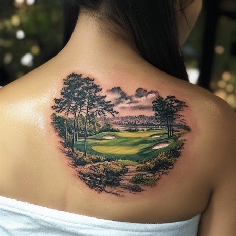 Golf Course Tattoo