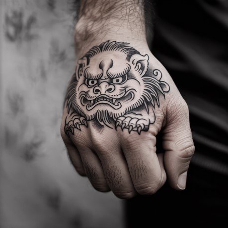 Japanese Hand Tattoo 2