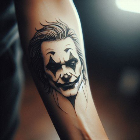 Joker Face Tattoo