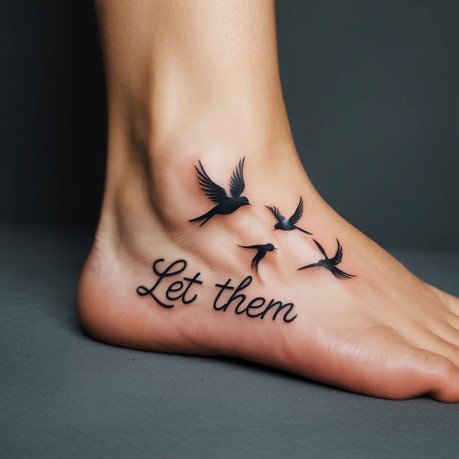 Let Them Foot Tattoo
