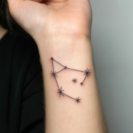 Libra Star Constellation Tattoo