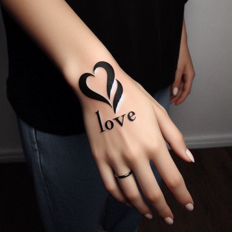Love Hand Tattoo