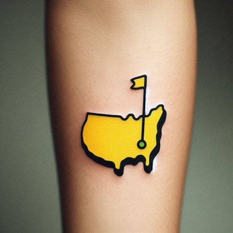 Masters Golf Tattoo