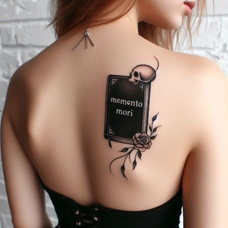 Memento Mori Book Tattoo