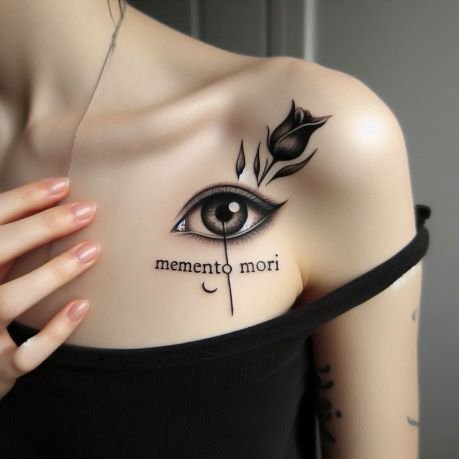 Memento Mori Eye Tattoo