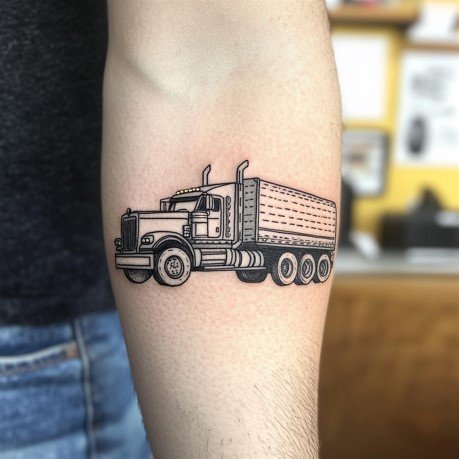 Simple Truck Tattoo