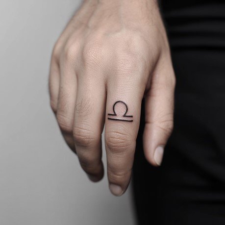 Small Libra Tattoo