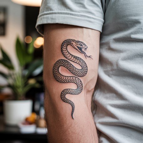 Snake Arm Tattoo