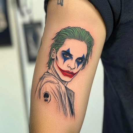 Suicide Squad Joker Tattoo