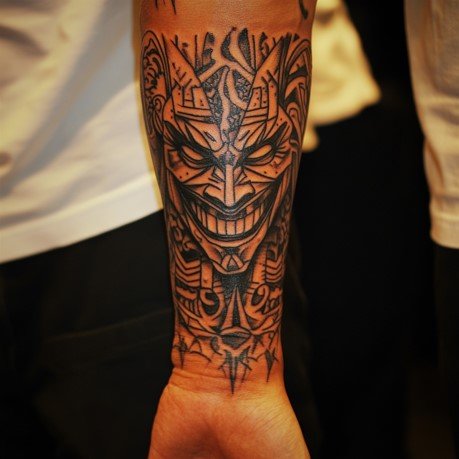 Tribal Joker Tattoo 2