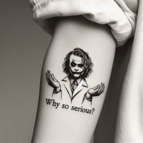 Why so serious joker tattoo