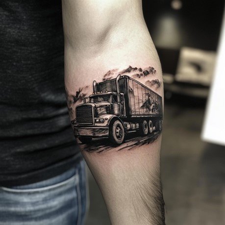 diesel truck tattoo
