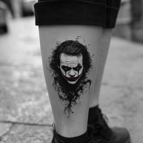 heath ledger joker tattoo
