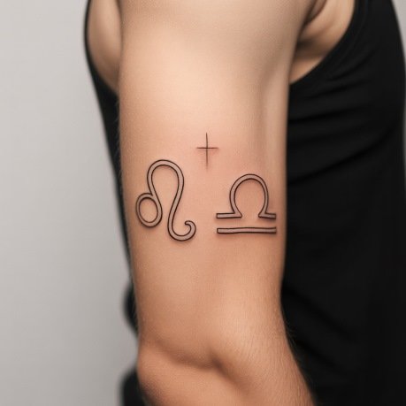 leo and libra tattoo
