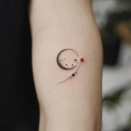 small tattoo on the arm