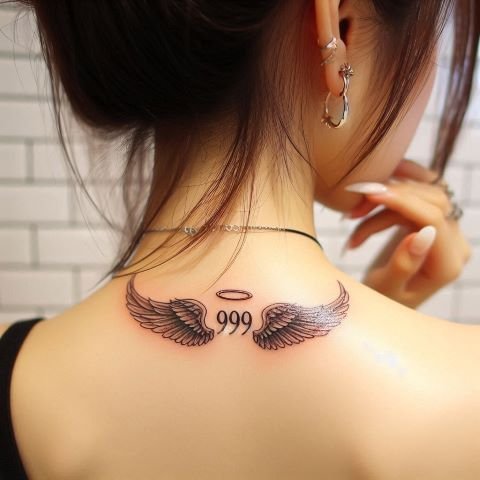 Angel Wings 999 Tattoo