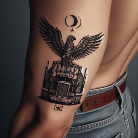 Back of Arm Tattoo for men