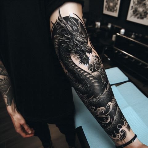 Dragon Arm Tattoo