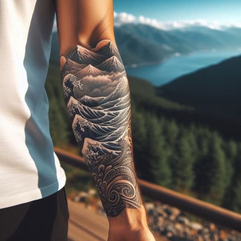 Forearm Half Sleeve Tattoo