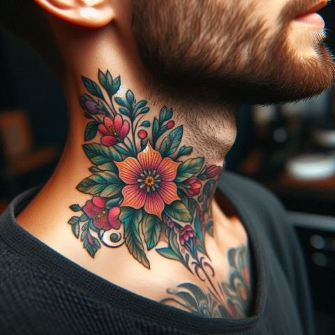 Neck Tattoos for Men