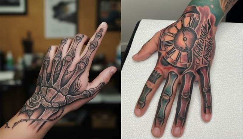 Skeleton Hand Tattoo