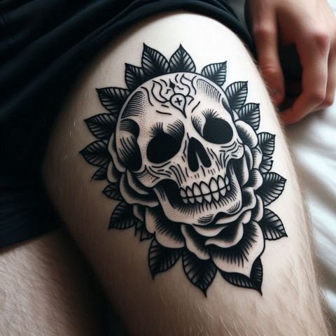 Thigh Tattoo