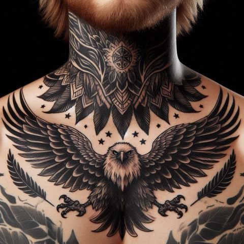 Throat tattoos for men