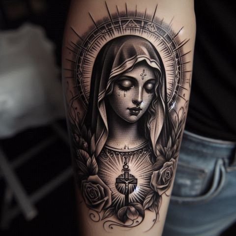 Virgin Mary Tattoo Ideas