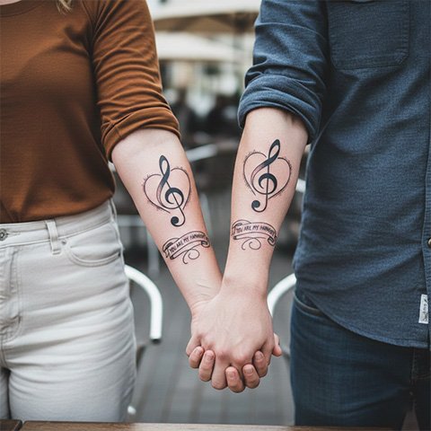 musical note tattoo