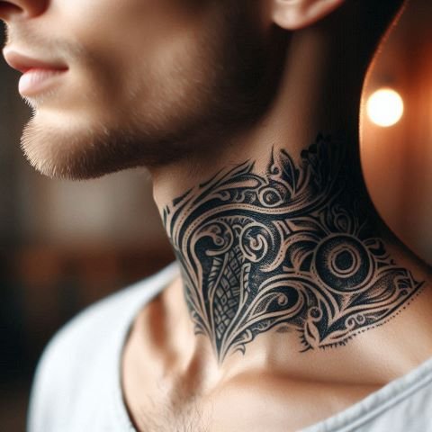 neck tattoo ideas for men