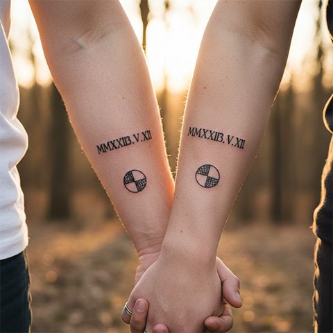 roman numeral mark tattoo