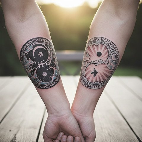 yin and yang tattoo